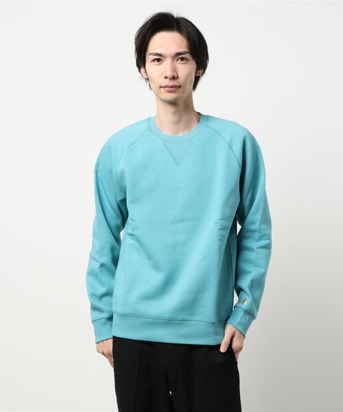 Carhartt WIP(カーハートダブリューアイピー)の「【CARHARTT W.I.P./カーハート ダブリューアイピー】CHASE スウェット(スウェット・メンズ・ホワイト/ブラック/パープル/グレー/ゴールド/ブルー・MEDIUM/LARGE)」の9枚目の写真