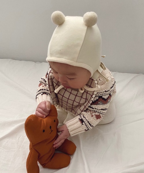 SANSeLF(サンセルフ)の「bonbon bear cap 【SANSeLF】sank6(その他ベビー用品・キッズ・ブラウン/アイボリー/ライトブラウン/ブラック/ブラウン系その他/オレンジ/グレー・S)」の21枚目の写真