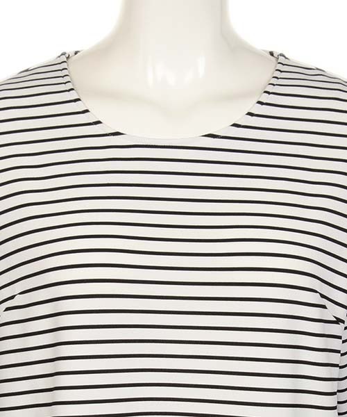 fleur by mint breeze（フルールバイミントブリーズ）の「【大きいサイズ】リップルボーダープルオーバー（Tシャツ/カットソー・レディース・ネイビー/キャメル・L/LL）」の10枚目の写真