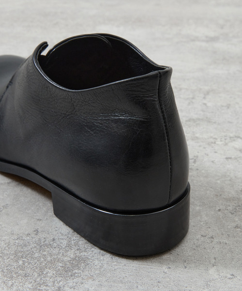 PADRONE（パドローネ）の「PADRONE パドローネ / INSTEP GORE SHORT BOOTS [JERRY] インステップゴアショートブーツ / PU7358-1232（ドレスシューズ・メンズ・アッシュグレー/ブラック/ダークブラウン/ベージュ/キャメル・40/39/41/42/43）」の8枚目の写真