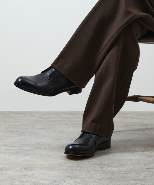 PADRONE（パドローネ）の「PADRONE パドローネ / INSTEP GORE SHORT BOOTS [JERRY] インステップゴアショートブーツ / PU7358-1232（ドレスシューズ・メンズ・アッシュグレー/ブラック/ダークブラウン/ベージュ/キャメル・40/39/41/42/43）」の21枚目の写真