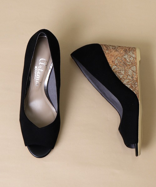 artemis by DIANA(アルテミスバイダイアナ)の「オープントゥウェッジパンプス(パンプス・レディース・ブラック/グレー・23.0cm/23.5cm/25.0cm/24.0cm/24.5cm/22.5cm/22.0cm)」の13枚目の写真