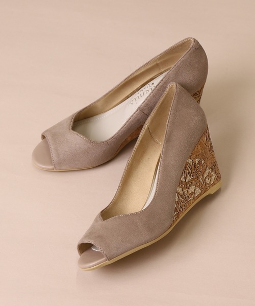 artemis by DIANA(アルテミスバイダイアナ)の「オープントゥウェッジパンプス(パンプス・レディース・ブラック/グレー・23.0cm/23.5cm/25.0cm/24.0cm/24.5cm/22.5cm/22.0cm)」の15枚目の写真