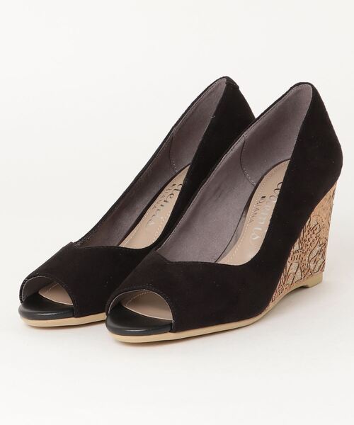 artemis by DIANA(アルテミスバイダイアナ)の「オープントゥウェッジパンプス(パンプス・レディース・ブラック/グレー・23.0cm/23.5cm/25.0cm/24.0cm/24.5cm/22.5cm/22.0cm)」の5枚目の写真