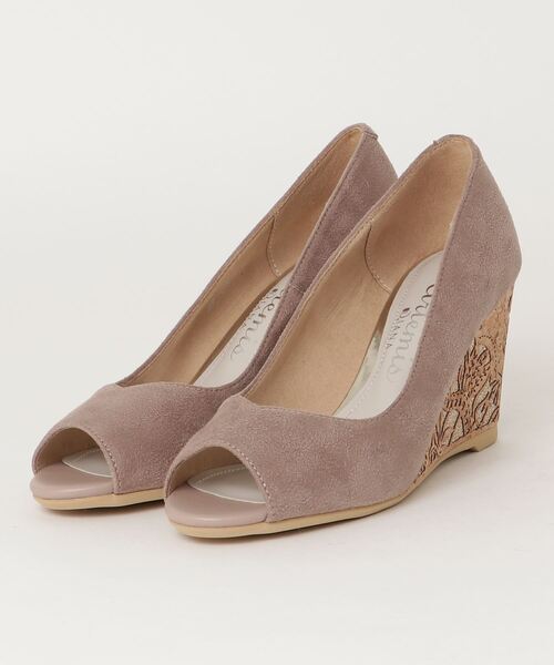 artemis by DIANA(アルテミスバイダイアナ)の「オープントゥウェッジパンプス(パンプス・レディース・ブラック/グレー・23.0cm/23.5cm/25.0cm/24.0cm/24.5cm/22.5cm/22.0cm)」の6枚目の写真