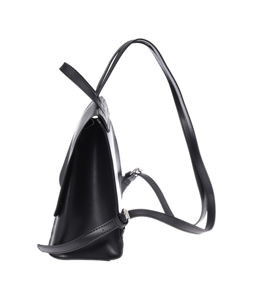 Edit Sheen（エディットシーン）の「ダブルクルミボタンスムースリュック（バックパック/リュック・レディース・ブラック/キャメル・FREE）」の5枚目の写真