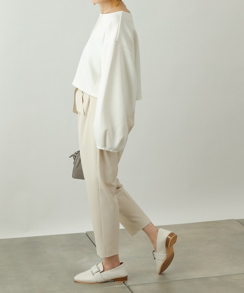 COLONY 2139（コロニートゥーワンスリーナイン）の「エアリーダンボールショート丈プルオーバー（Tシャツ/カットソー・レディース・ミント/ブラック/オフホワイト・FREE）」の13枚目の写真