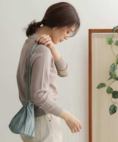 URBAN RESEARCH DOORS - コットンプルオーバーニット  IVORY URBAN RESEARCH DOORS（アーバンリサーチドアーズ）の