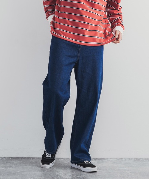 Rocky Monroe(ロッキーモンロー)の「ライトオンス ハイライズワイドデニムパンツ(デニムパンツ・メンズ・ブラック/インディゴブルー/ワンウォッシュ/キナリ・S/M/L)」の19枚目の写真