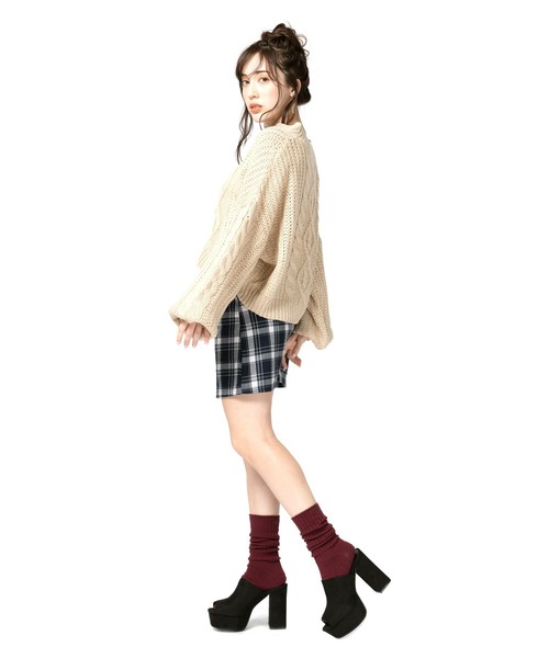 Mafmof(マフモフ)の「Mafmof(マフモフ) オープントゥ厚底ミュール サンダル(サンダル・レディース・ブラウン/ブラック/ブラック系その他・M/LL/S/L)」の20枚目の写真