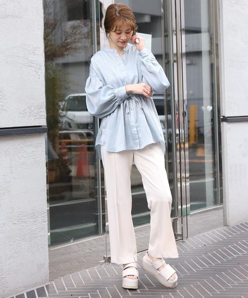 one after another NICE CLAUP(ワンアフターアナザーナイスクラップ)の「アソートスラックス パンツ(その他パンツ・レディース・アイボリー/チェック/ベージュ・MEDIUM/SMALL)」の11枚目の写真