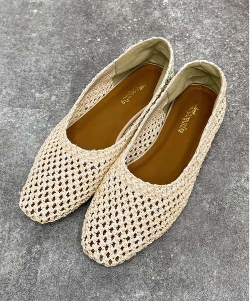 apres jour mignon(アプレジュールミニョン)の「アソートメッシュフラットパンプス【ZOZOTOWN限定アイテム】(パンプス・レディース・ダークブラウン/ライトベージュ/ミント/ブラック/アイボリー・LARGE/MEDIUM/X-LARGE/SMALL)」の4枚目の写真