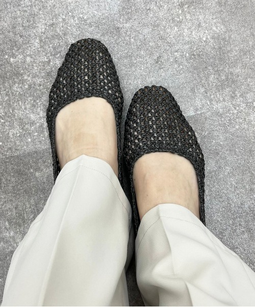 apres jour mignon(アプレジュールミニョン)の「アソートメッシュフラットパンプス【ZOZOTOWN限定アイテム】(パンプス・レディース・ダークブラウン/ライトベージュ/ミント/ブラック/アイボリー・LARGE/MEDIUM/X-LARGE/SMALL)」の7枚目の写真