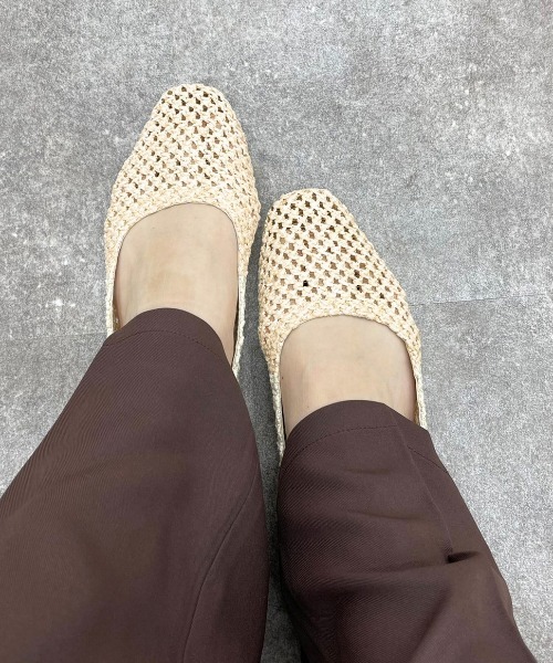 apres jour mignon(アプレジュールミニョン)の「アソートメッシュフラットパンプス【ZOZOTOWN限定アイテム】(パンプス・レディース・ダークブラウン/ライトベージュ/ミント/ブラック/アイボリー・LARGE/MEDIUM/X-LARGE/SMALL)」の6枚目の写真