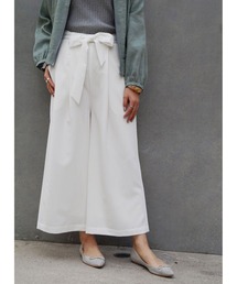 NICOLE white | リボン付きパンツ(その他パンツ)
