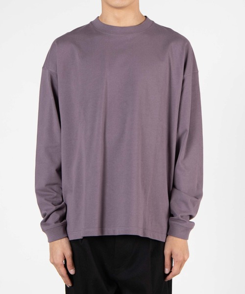 WEGO(ウィゴー)の「WEGO/ヘビーウエイトビッグシルエットロングTシャツ(Tシャツ/カットソー・メンズ・ホワイト/パープル/カーキ/スミクロ/ブルー系その他/オートミール/ホワイト系その他5・SMALL/MEDIUM/LARGE)」の19枚目の写真