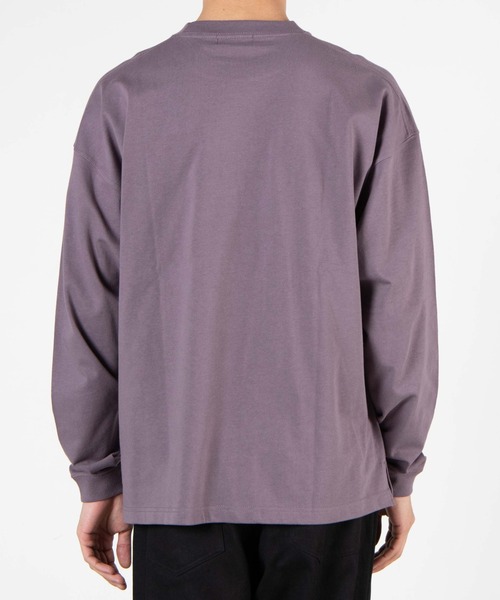 WEGO(ウィゴー)の「WEGO/ヘビーウエイトビッグシルエットロングTシャツ(Tシャツ/カットソー・メンズ・ホワイト/パープル/カーキ/スミクロ/ブルー系その他/オートミール/ホワイト系その他5・SMALL/MEDIUM/LARGE)」の11枚目の写真