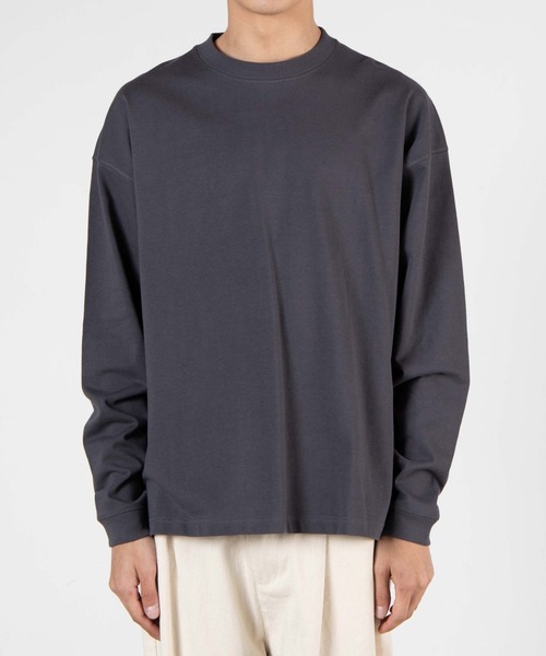 WEGO(ウィゴー)の「WEGO/ヘビーウエイトビッグシルエットロングTシャツ(Tシャツ/カットソー・メンズ・ホワイト/パープル/カーキ/スミクロ/ブルー系その他/オートミール/ホワイト系その他5・SMALL/MEDIUM/LARGE)」の21枚目の写真