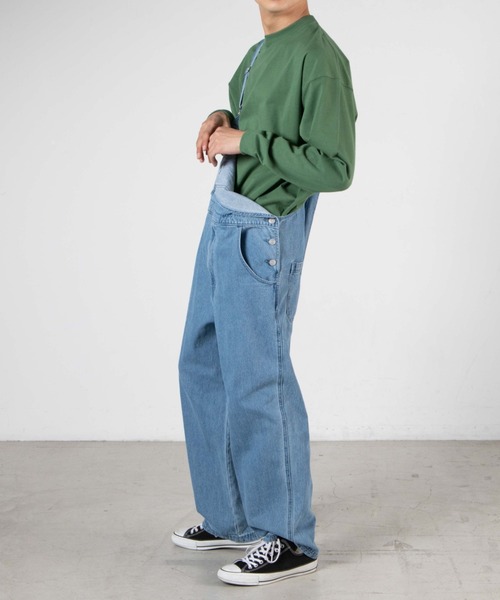 WEGO(ウィゴー)の「WEGO/ヘビーウエイトビッグシルエットロングTシャツ(Tシャツ/カットソー・メンズ・ホワイト/パープル/カーキ/スミクロ/ブルー系その他/オートミール/ホワイト系その他5・SMALL/MEDIUM/LARGE)」の18枚目の写真