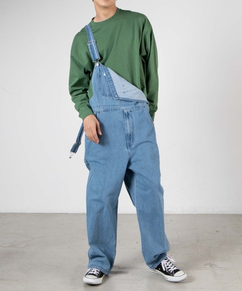 WEGO(ウィゴー)の「WEGO/ヘビーウエイトビッグシルエットロングTシャツ(Tシャツ/カットソー・メンズ・ホワイト/パープル/カーキ/スミクロ/ブルー系その他/オートミール/ホワイト系その他5・SMALL/MEDIUM/LARGE)」の13枚目の写真