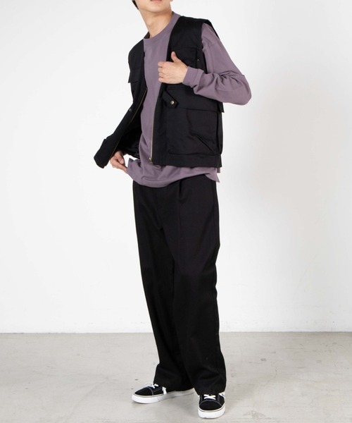 WEGO(ウィゴー)の「WEGO/ヘビーウエイトビッグシルエットロングTシャツ(Tシャツ/カットソー・メンズ・ホワイト/パープル/カーキ/スミクロ/ブルー系その他/オートミール/ホワイト系その他5・SMALL/MEDIUM/LARGE)」の16枚目の写真