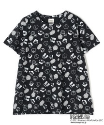 PEANUTS（ピーナッツ）の「【ピーナッツ/PEANUTS】オーガニックコットン スヌーピー総柄Tシャツ（Tシャツ/カットソー）」