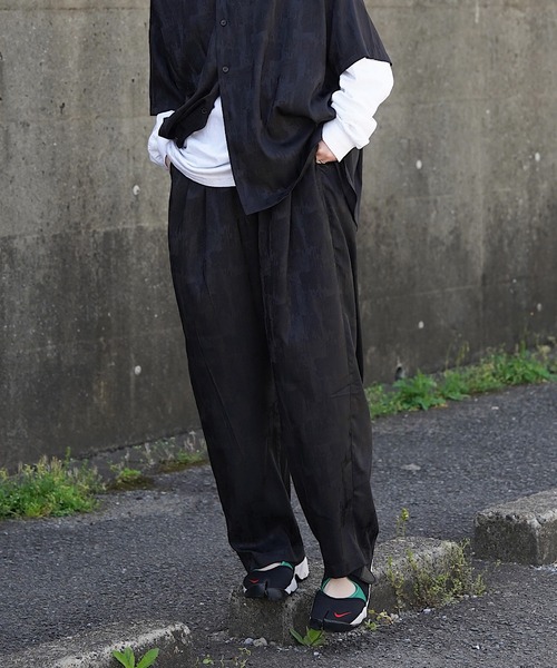 nimiru(ニミル)の「【セットアップ対応】ゆるてろパンツ(その他パンツ・レディース・ブラック/グリーン/ピンク・FREE)」の1枚目の写真