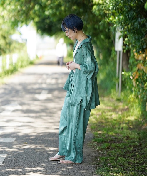 nimiru(ニミル)の「【セットアップ対応】ゆるてろパンツ(その他パンツ・レディース・ブラック/グリーン/ピンク・FREE)」の6枚目の写真