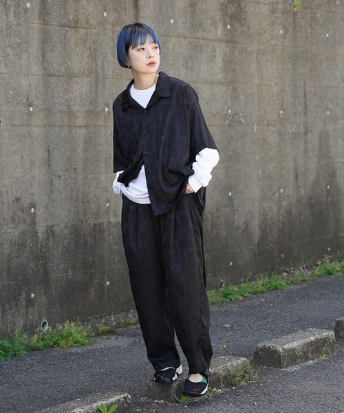 nimiru(ニミル)の「【セットアップ対応】ゆるてろパンツ(その他パンツ・レディース・ブラック/グリーン/ピンク・FREE)」の12枚目の写真