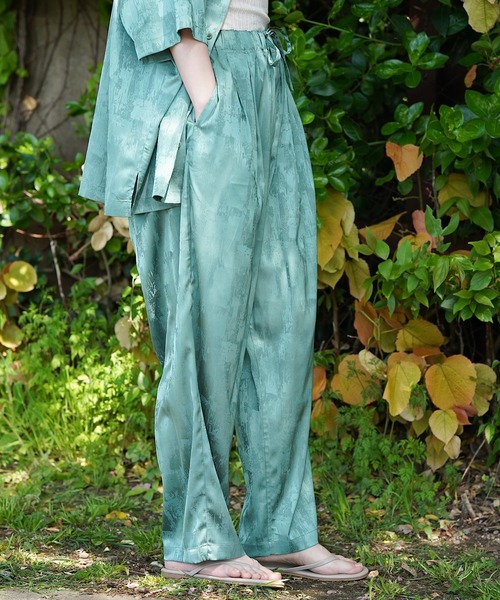 nimiru(ニミル)の「【セットアップ対応】ゆるてろパンツ(その他パンツ・レディース・ブラック/グリーン/ピンク・FREE)」の13枚目の写真