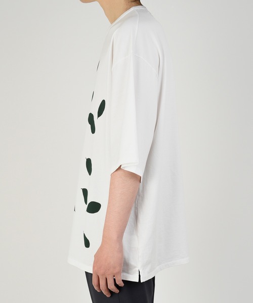 LAD MUSICIAN(ラッドミュージシャン)の「【LAD MUSICIAN×Lui's/ラッド ミュージシャン×ルイス】 リーフ柄スーパービッグシルエットTシャツ(Tシャツ/カットソー・メンズ・ホワイト/ブラック/ブルー・FREE)」の20枚目の写真