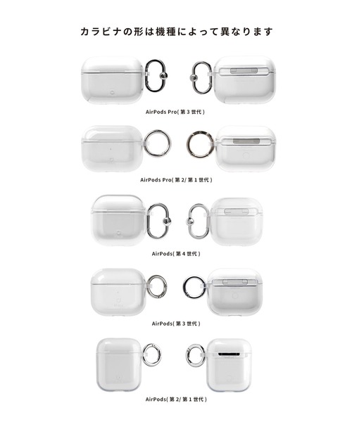 iFace（アイフェイス）の「AirPods Pro (第3/第2/第1世代) / AirPods (第3/第2/第1世代) 専用 iFace Look in Clear ケース (クリア)（ヘッドフォン/イヤホン・レディース・クリア・B/A/C/D）」の10枚目の写真