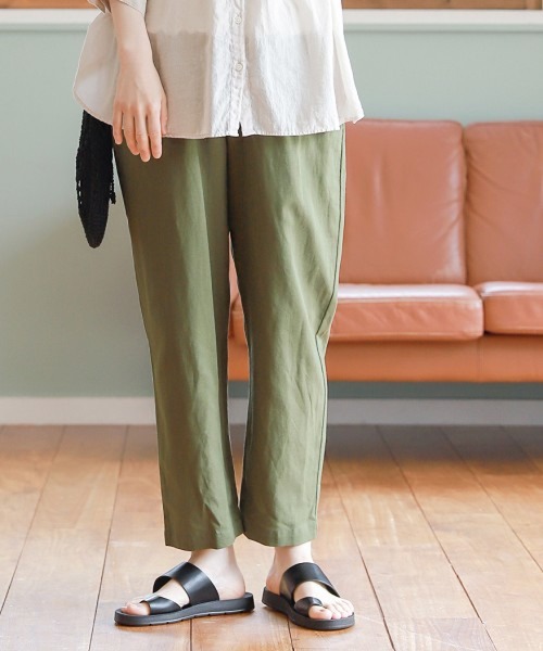 studio CLIP（スタディオクリップ）の「【着が効くナツPANTS】夏の思い出テーパードパンツ（その他パンツ・レディース・ブラック/ライトグレー/ベージュ/その他1/その他2/カーキ・SMALL/MEDIUM/LARGE/XX-LARGE/X-LARGE/XXX-LARGE）」の5枚目の写真