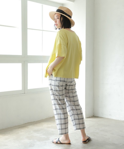 studio CLIP（スタディオクリップ）の「【着が効くナツPANTS】夏の思い出テーパードパンツ（その他パンツ・レディース・ブラック/ライトグレー/ベージュ/その他1/その他2/カーキ・SMALL/MEDIUM/LARGE/XX-LARGE/X-LARGE/XXX-LARGE）」の7枚目の写真