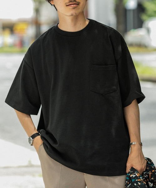 ITEMS URBANRESEARCH(アイテムズ アーバンリサーチ)の「ヘビーウェイト ビッグTシャツ(Tシャツ/カットソー・メンズ・ブラック/オレンジ/ブルー/ホワイト・LARGE/SMALL/MEDIUM)」の15枚目の写真