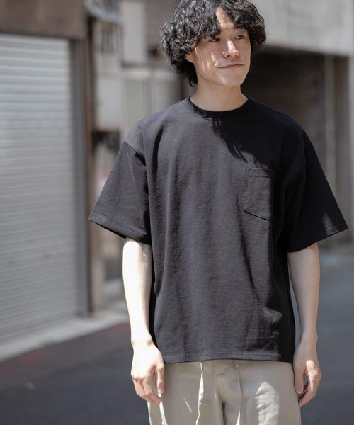 ITEMS URBANRESEARCH(アイテムズ アーバンリサーチ)の「ヘビーウェイト ビッグTシャツ(Tシャツ/カットソー・メンズ・ブラック/オレンジ/ブルー/ホワイト・LARGE/SMALL/MEDIUM)」の17枚目の写真