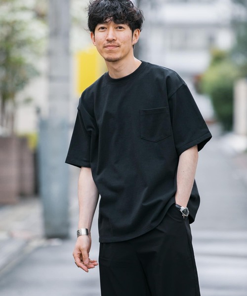 ITEMS URBANRESEARCH(アイテムズ アーバンリサーチ)の「ヘビーウェイト ビッグTシャツ(Tシャツ/カットソー・メンズ・ブラック/オレンジ/ブルー/ホワイト・LARGE/SMALL/MEDIUM)」の21枚目の写真