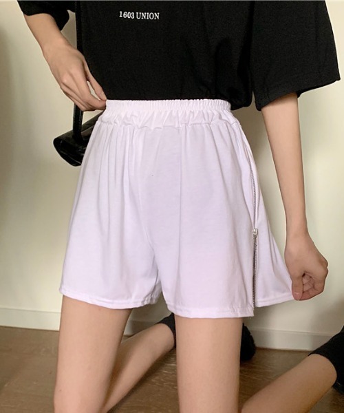 MANGROVE(マングローブ)の「サイドジップスウェットショートパンツ(スウェットパンツ・レディース・ホワイト/ブラック/グレー・FREE)」の15枚目の写真