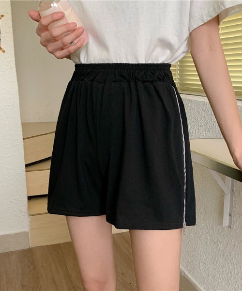 MANGROVE(マングローブ)の「サイドジップスウェットショートパンツ(スウェットパンツ・レディース・ホワイト/ブラック/グレー・FREE)」の7枚目の写真