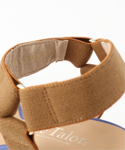 LE TALON(ルタロン)の「7.5cmスクエアメタルラインウエッジサンダル(サンダル・レディース・ブルー系その他/ベージュ/ブラック×ブラック・MEDIUM/SMALL/X-LARGE/LARGE)」の15枚目の写真