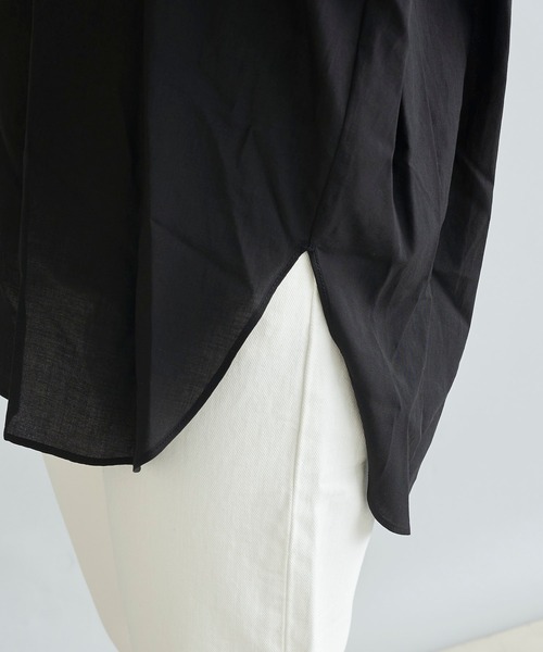 DouDou（ドゥドゥ）の「バックギャザーシャツ（シャツ/ブラウス・レディース・オフホワイト/ブラック/ピンク・FREE）」の20枚目の写真