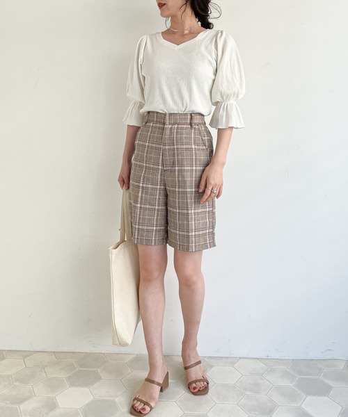 EPIMI E'PIMMY（エピミエピミー）の「2ｗayバルーンスリーブプルオーバー（Tシャツ/カットソー・レディース・オフホワイト/ブラック/ミント・MEDIUM）」の11枚目の写真