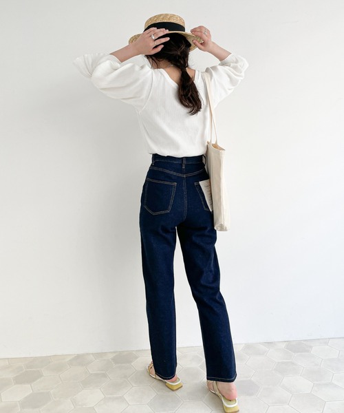 EPIMI E'PIMMY（エピミエピミー）の「2ｗayバルーンスリーブプルオーバー（Tシャツ/カットソー・レディース・オフホワイト/ブラック/ミント・MEDIUM）」の9枚目の写真