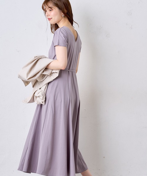 natural couture(ナチュラルクチュール)の「【MAYUKOさんコラボ】前後2WAY美シルエットカットワンピース(ワンピース・レディース・ブラック/ブラウン/ピンク/ミント/ラベンダー・FREE)」の19枚目の写真