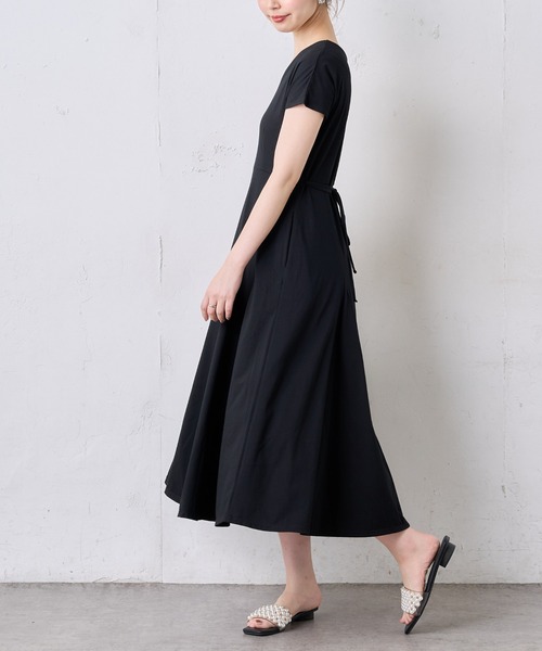 natural couture(ナチュラルクチュール)の「【MAYUKOさんコラボ】前後2WAY美シルエットカットワンピース(ワンピース・レディース・ブラック/ブラウン/ピンク/ミント/ラベンダー・FREE)」の6枚目の写真