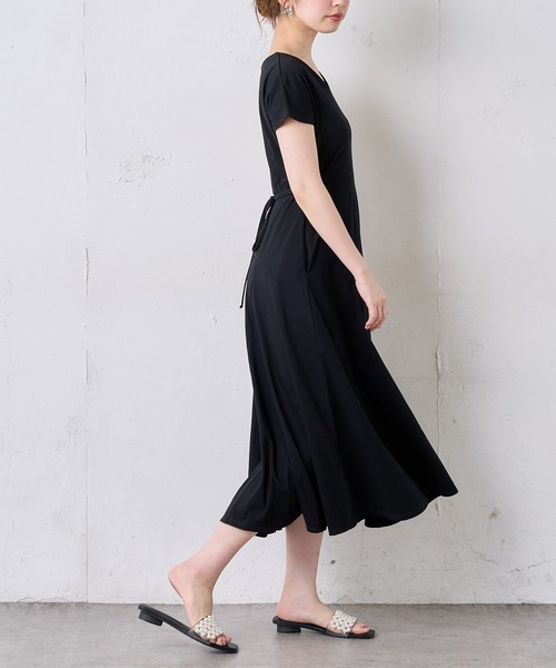 natural couture(ナチュラルクチュール)の「【MAYUKOさんコラボ】前後2WAY美シルエットカットワンピース(ワンピース・レディース・ブラック/ブラウン/ピンク/ミント/ラベンダー・FREE)」の14枚目の写真