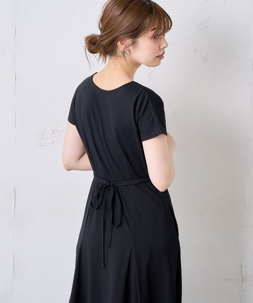 natural couture(ナチュラルクチュール)の「【MAYUKOさんコラボ】前後2WAY美シルエットカットワンピース(ワンピース・レディース・ブラック/ブラウン/ピンク/ミント/ラベンダー・FREE)」の10枚目の写真