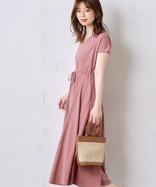 natural couture(ナチュラルクチュール)の「【MAYUKOさんコラボ】前後2WAY美シルエットカットワンピース(ワンピース・レディース・ブラック/ブラウン/ピンク/ミント/ラベンダー・FREE)」の12枚目の写真