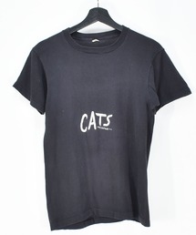 【ヴィンテージ古着】80's “CATS” プリント Tシャツ USA製
