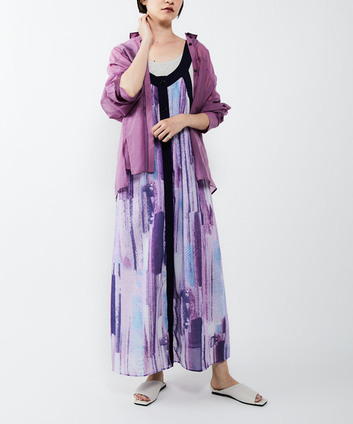 alcali（アルカリ）の「２WAYギャザーワンピース（ワンピース・レディース・ブルー/パープル・FREE）」の2枚目の写真